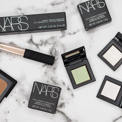 NARS Dual Intensity Eyeshadow, Laguna Bronzer and Creamy Concealer Review via Sarenabee.com