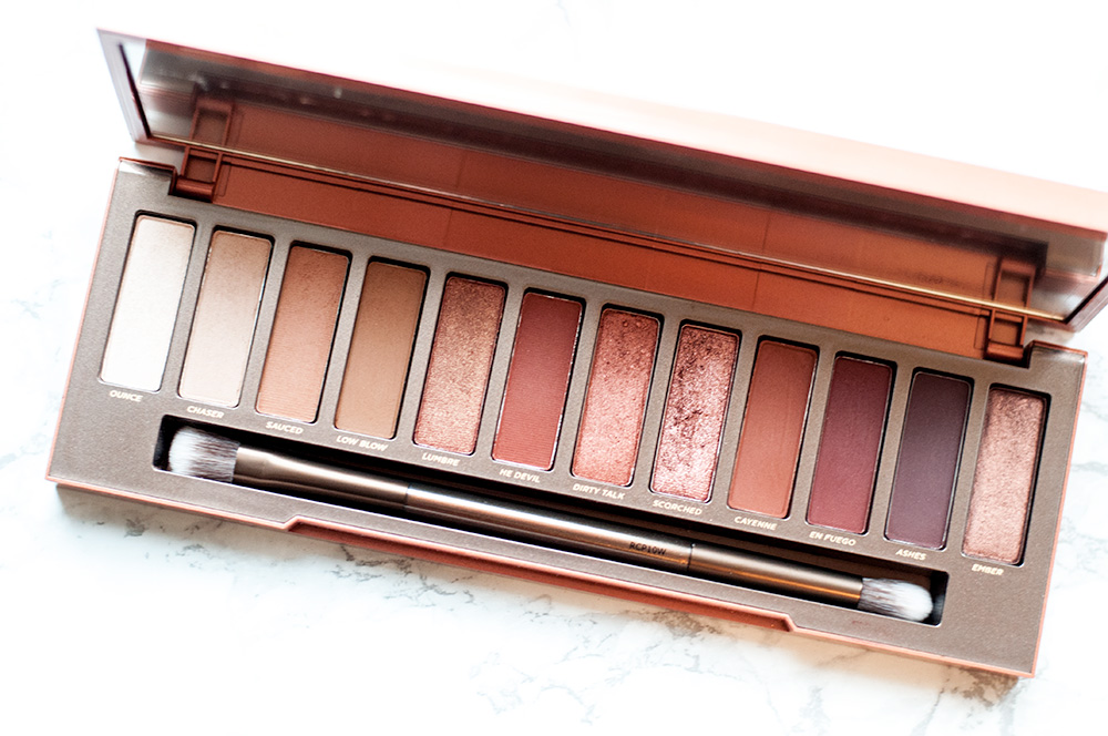 The Urban Decay Naked Heat Palette Review via Sarenabee.com